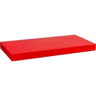 Półki i regały dla dzieci - Czerwony Połysk Półka Ścienna Wisząca Volato 30 CM - miniaturka - grafika 1