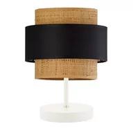 Lampy stojące - Lampa stołowa boho AWINION II BOHO, biały/czarny - miniaturka - grafika 1