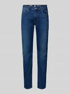 Spodnie męskie - Jeansy o kroju slim fit z 5 kieszeniami - miniaturka - grafika 1