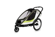 Wózki dziecięce - Hamax - Przyczepka rowerowa BREEZE - White/Green - miniaturka - grafika 1