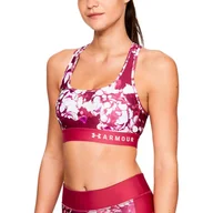 Bielizna sportowa damska - Biustonosz damski Under Armour  Mid Crossback Printed XS - miniaturka - grafika 1