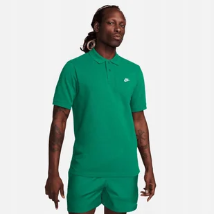 Nike Club Męska koszulka polo z krótkim rękawem FN3894-365 ZIELONA L - Koszulki męskie - miniaturka - grafika 1