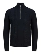 Swetry męskie - Jack & Jones Sweter w kolorze granatowym - miniaturka - grafika 1