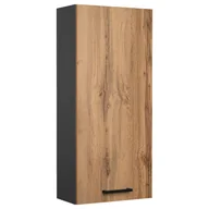 Szafki łazienkowe - Szafka wisząca 40 cm dąb wotan antracyt - miniaturka - grafika 1