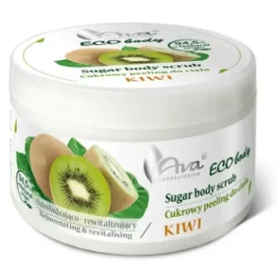 Ava Eco Body Cukrowy peeling do ciała Kiwi 250 g - Peelingi do ciała - miniaturka - grafika 1