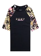 Koszulki dla dziewczynek - Roxy koszulka z krótkim rękawem UPF 50 Rash Vest Girl Black 14/XL - miniaturka - grafika 1