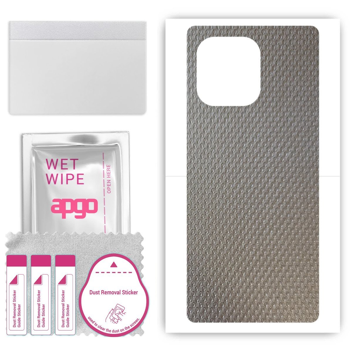 Folia naklejka skórka strukturalna na TYŁ do Honor X8A 5G - Aluminium krople - apgo SKINS