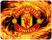 Podkładki pod mysz - PODKŁADKA POD MYSZKĘ MAN UNITED Z IMIENIEM 23x19CM DO LAPTOPA - miniaturka - grafika 1