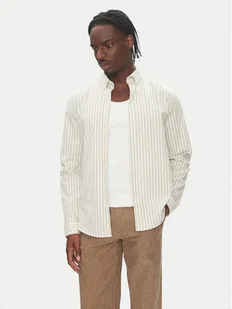 Lindbergh Koszula 30-203536B Beżowy Regular Fit - Koszule męskie - miniaturka - grafika 1