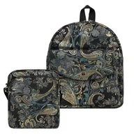 Torebki damskie - Plecaczek damski skórzany t-18-g i listonoszka damska na ramię t-63-g zestaw - miniaturka - grafika 1