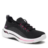 Sneakersy damskie - SKECHERS Sneakersy Clancy 124863/BKHP Black/Hot Pink - miniaturka - grafika 1
