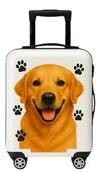 Walizki - PIES PIESEK GOLDEN WALIZKA KABINOWA DLA DZIECI DO SAMOLOTU - miniaturka - grafika 1