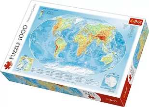 Trefl puzzle Mapa fizyczna świata - Puzzle - miniaturka - grafika 2
