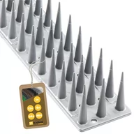 Zwalczanie i odstraszanie szkodników - Plastikowe kolce ochronne na ptaki Arcas, srebrne, 1 szt. - miniaturka - grafika 1