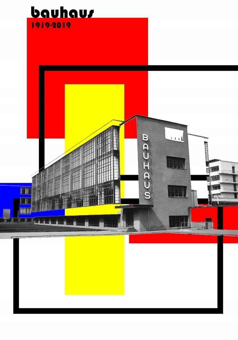 PODKŁADKA POD MYSZ Z Nadrukiem 22x18cm Bauhaus Art Exhibition Tekst Prezent
