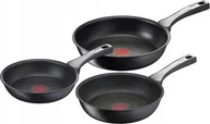 Zestawy garnków i patelni - Zestaw patelni Tefal 3 szt. czarny - miniaturka - grafika 1