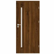 Drzwi wewnętrzne - Skrzydło drzwiowe pokojowe Mati orzech trend 70 prawe Nawadoor - miniaturka - grafika 1