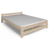 Łóżka - Małżeńskie sosnowe łóżko z materacem 160x200 C6-M28 - miniaturka - grafika 1