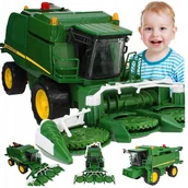 Samochody i pojazdy dla dzieci - Duży Kombajn Do Kukurydzy Traktor Ruchome Elementy Heder Maszyny Rolnicze - miniaturka - grafika 1