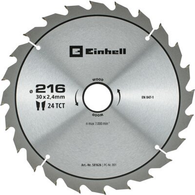 Tarcza do cięcia EINHELL 581626 216 mm