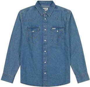 camicie uomo wrangler 112357194 seafoam - Koszule męskie - miniaturka - grafika 1