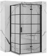 Kabiny prysznicowe - Rea Kabina prysznicowa Rea Molier Black 110x90 - miniaturka - grafika 1