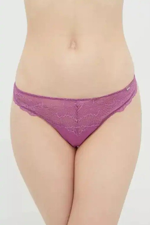 CALVIN KLEIN DAMSKIE MAJTKI STRINGI KORONKOWE XL 0Z6C4_R* TIA