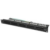 Akcesoria do szaf serwerowych - Patch panel telefoniczny kat. 3, 50x RJ45 - miniaturka - grafika 1