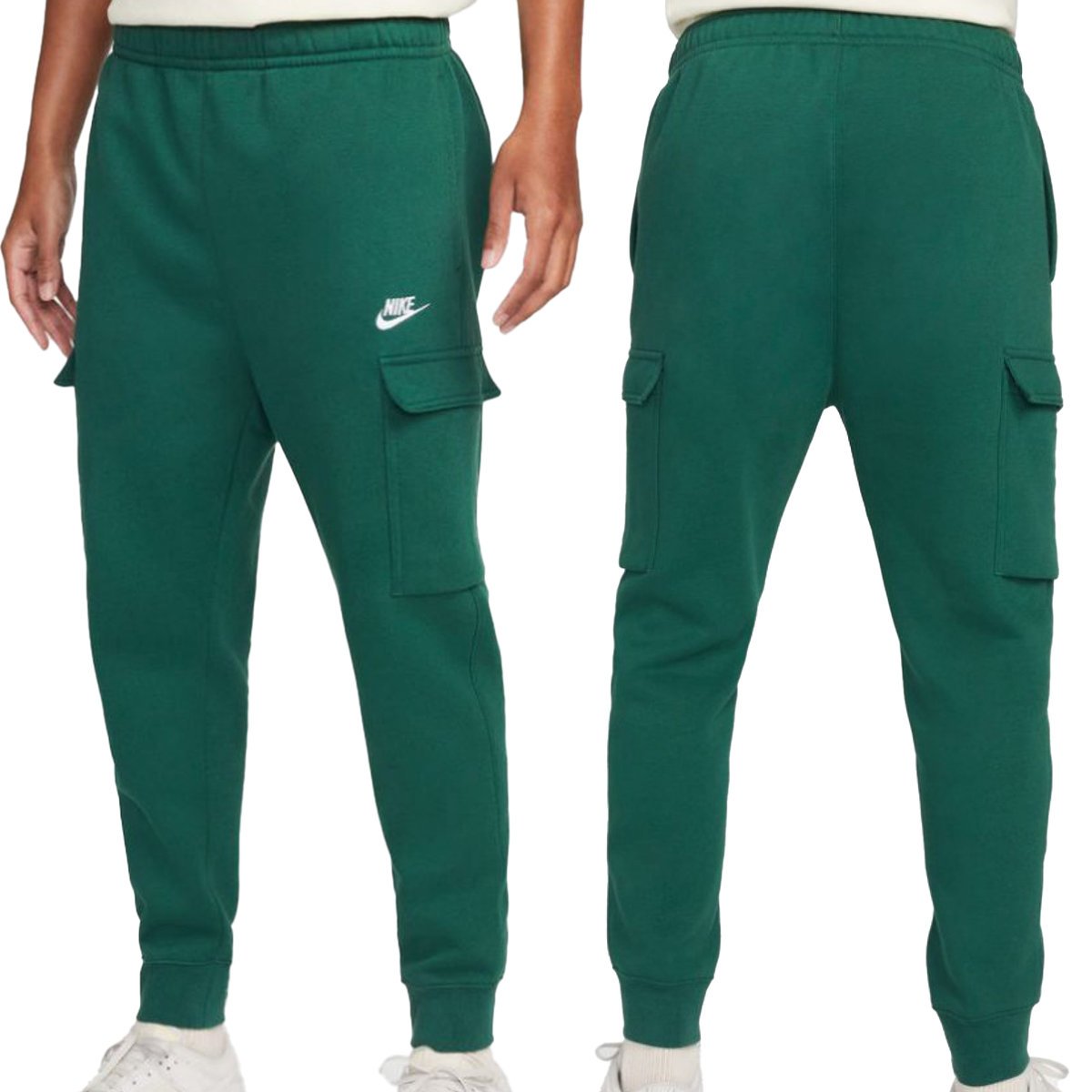 Nike spodnie męskie bojówki dresowe cargo zielone CD3129-341 S