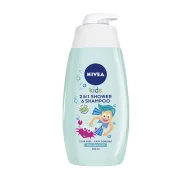 Kosmetyki kąpielowe dla dzieci - Żel do mycia ciała i włosów 2w1 o zapachu jabłkowych karmelków 500 ml - miniaturka - grafika 1