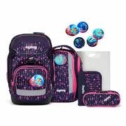 Ergobag Pack School Bag Set 6szt w tym Klettie Set bärmuda viereck