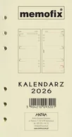 Kalendarze - Wkład kalendarzowy 2026 Memofix B6 Tdw - kalendarz - miniaturka - grafika 1