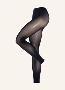 Falke Legginsy Rajstopowe Pure Matt blau - Koszulki i topy damskie - miniaturka - grafika 1