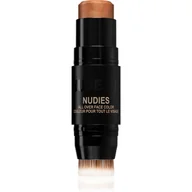 Rozświetlacze do twarzy i ciała - Nudestix Nudestix Rozświetlacze Nudies All Over Face Color Glow Bubbly Bebe 2.8 g - miniaturka - grafika 1