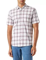 Koszule męskie - s.Oliver Męska koszula z krótkim rękawem, brązowy, S - miniaturka - grafika 1