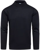 Swetry męskie - Sweter męski półgolf granatowy basic Recea - miniaturka - grafika 1