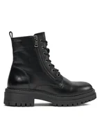 Botki damskie - Geox Trapery D Iridea F D16HRF 00043 C9999 Czarny - miniaturka - grafika 1