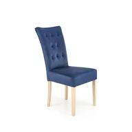 Krzesła - Krzesło Drewniane Vermont Dąb Miodowy / Granatowy Halmar - miniaturka - grafika 1