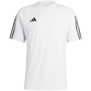Koszulka męska adidas Tiro 23 Competition Jersey biało-czarna  IC4565-XXL - Koszulki męskie - miniaturka - grafika 1