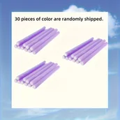 Wałki do włosów - TEMU szt./30 szt. Losowy , Elastyczna Lokówka z Pianki, Bez Ciepła, Narzędzie do Stylizacji Kręconych Włosów - miniaturka - grafika 1