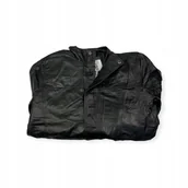 Płaszcze męskie - Skórzany płaszcz męski czarny REAL LEATHER M - miniaturka - grafika 1