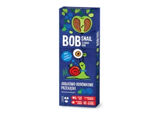 BobSnail | Eco-Snack sp. z o.o. BobSnail | Eco-Snack sp z o.o Przekąska jabłkowo-borówkowa z owoców bez dodatku cukru 30 g BobSnail M00-1B43-687FD - Czekolada - miniaturka - grafika 3