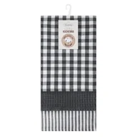 Ściereczki, gąbki, czyściki - Komplet 3 ścierek LUCY 50x70 stalowe - miniaturka - grafika 1