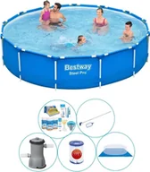Baseny ogrodowe - Basen Plus Akcesoria - Bestway Steel Pro 396x84 cm - Okrągły - miniaturka - grafika 1