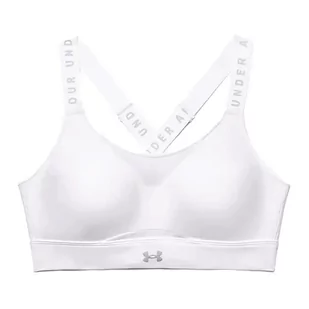 Biustonosz treningowy Under Armour Infinity High biały 1351994 XS - Biustonosze - miniaturka - grafika 1