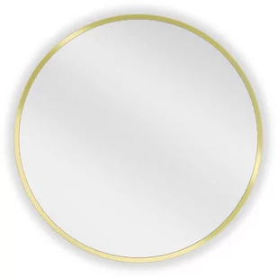 Mexen Loft lustro łazienkowe okragłe 30 cm, rama złota - 9850-030-030-000-50 - Lustra - miniaturka - grafika 1