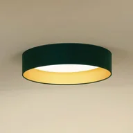 Lampy sufitowe - Lampa sufitowa LED Plafond Duolla, możliwość ściemniania, zielony, salon / jadalnia, tkanina / materiał / jedwab - miniaturka - grafika 1