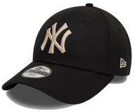 Czapki damskie - Czapka dziecięca NEW ERA NYY League 9FORTY z daszkiem 4-6 lat czarna - miniaturka - grafika 1