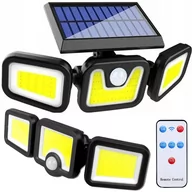 Lampy ogrodowe - Lampa Solarna 100 Cob Z Czujnikiem Ruchu Zmierzchu - miniaturka - grafika 1