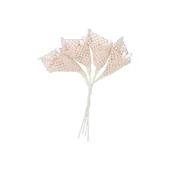 Pozostałe akcesoria dla plastyków - ARGO Kwiaty płócienne bukiecik KALIA 8szt. beżowe - miniaturka - grafika 1